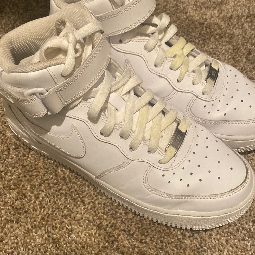 nike air Force ones high tops size youth 6